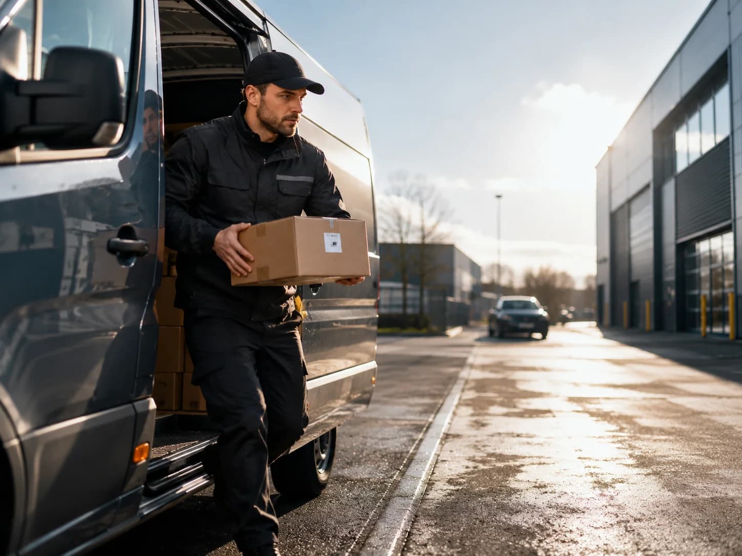 Urgent courier operation supported by UK route planning